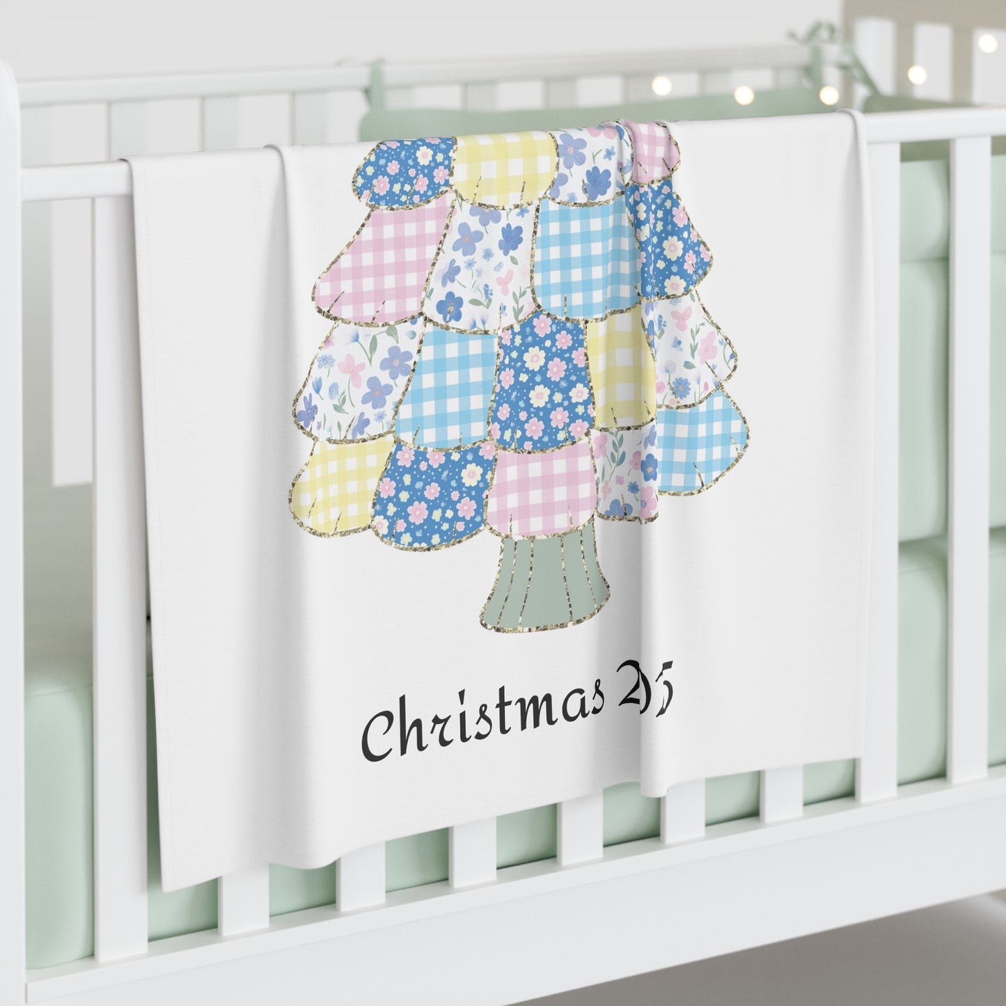 Personalized Baby Swaddle Blanket, Soft Cotton Blankie, Perfect Newborn Gift, Custom Baby Shower Present, Holiday Keepsake