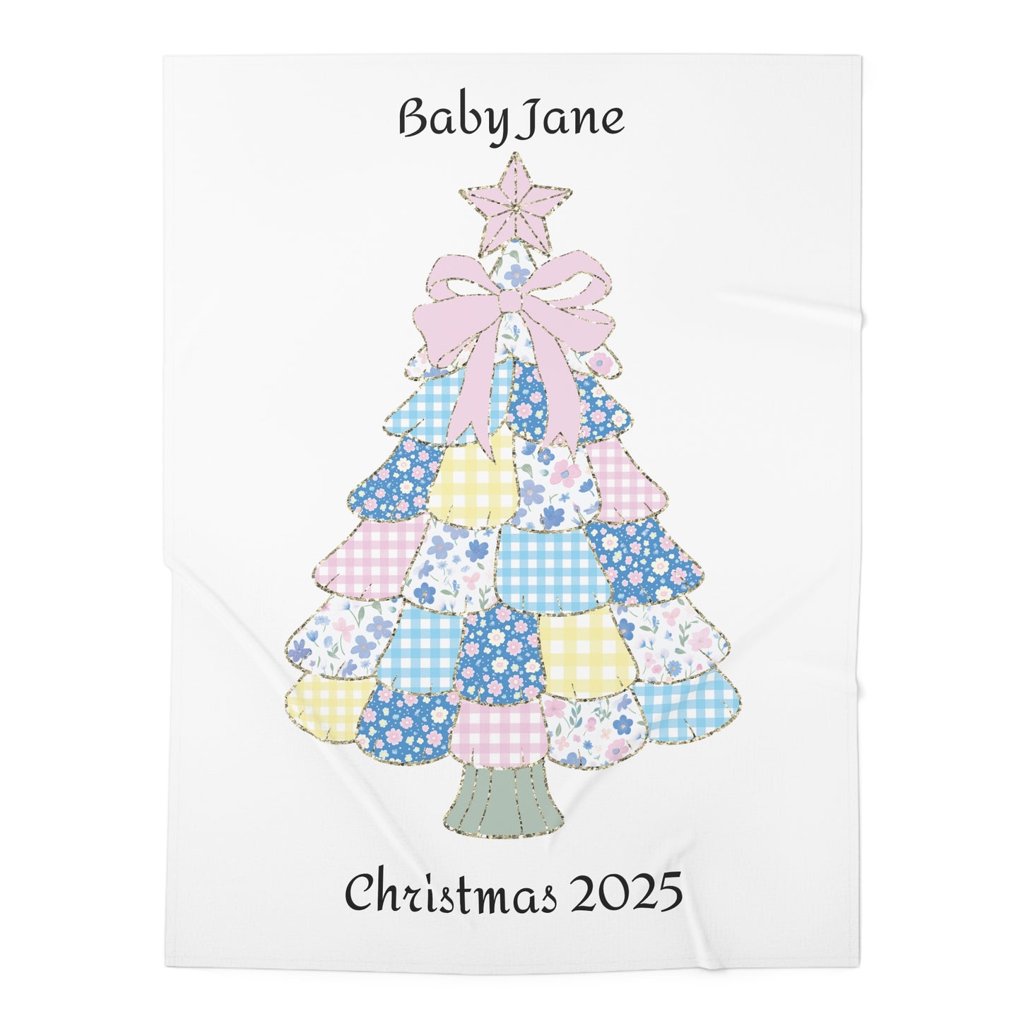 Personalized Baby Swaddle Blanket, Soft Cotton Blankie, Perfect Newborn Gift, Custom Baby Shower Present, Holiday Keepsake